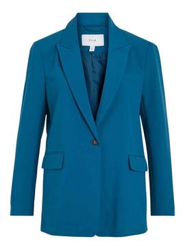 Blazer Vila Viamoni Bleu pour Femme