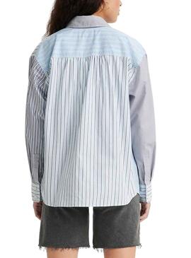 Chemise Levis Nola Lorelai Stripe Bleu pour Femme