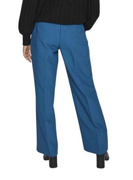 Pantalones Vila Vimanoni Bleu pour Femme