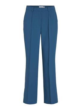 Pantalones Vila Vimanoni Bleu pour Femme