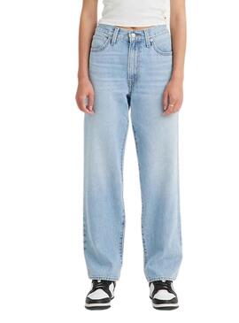 Pantalon Jeans Levis 94 Baggy Bleu pour Femme