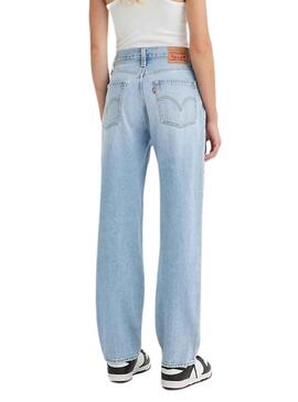 Pantalon Jeans Levis 94 Baggy Bleu pour Femme