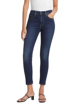 Pantalon Jeans Levis 721 Skinny Houle bleue Femme