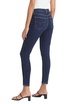 Pantalon Jeans Levis 721 Skinny Houle bleue Femme