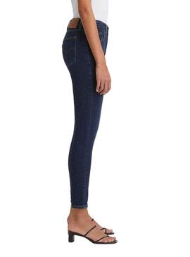 Pantalon Jeans Levis 721 Skinny Houle bleue Femme