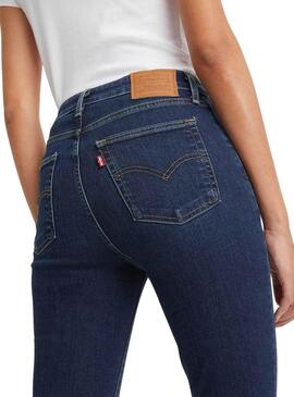 Pantalon Jeans Levis 721 Skinny Houle bleue Femme