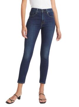 Pantalon Jeans Levis 721 Skinny Houle bleue Femme