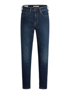 Pantalon Jeans Levis 721 Skinny Houle bleue Femme