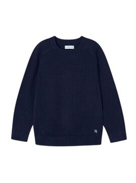 Pull Mayoral Rond de base Bleu Marine pour Garçon