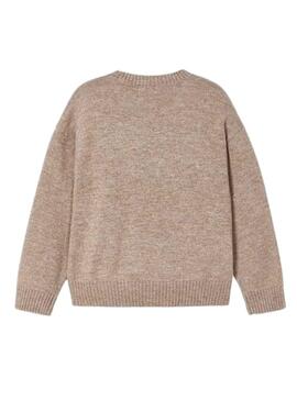 Pull Mayoral Marron Intarsia pour Fille