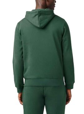 Sweat Lacoste Classique Vert pour Homme