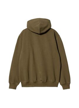 Sweat Carhartt Hooded Sweat Vert pour Homme