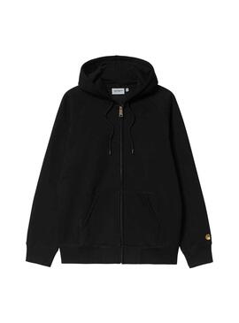 Sweat Carhartt Hooded Chase Noire pour Homme