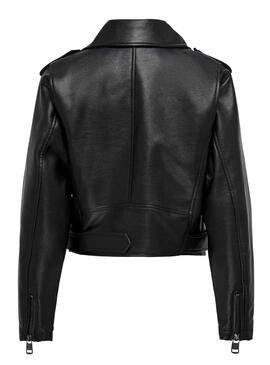 Veste Only Louie Simili Cuir Noire pour Femme