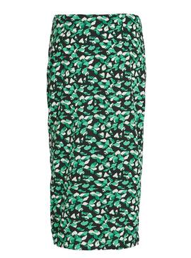 Jupe Vila Vimeda verte pour femme