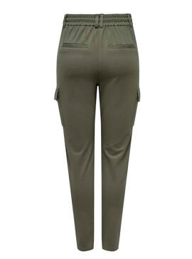 Pantalon Only Poptrash Life Vert pour Femme