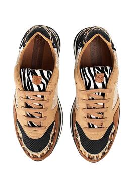 Chaussures Popa Almanzor Animal Noir pour Femme