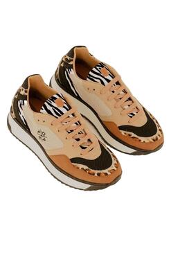 Chaussures Popa Almanzor Animal Noir pour Femme