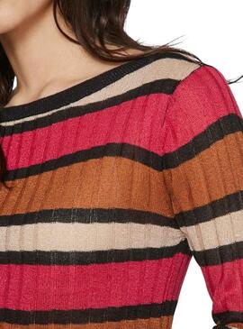 Pull Vila Viember Rose pour Femme