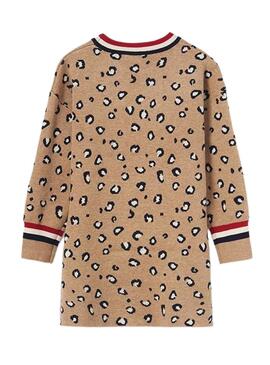 Robe Mayoral Tricot Printed Brun pour Fille