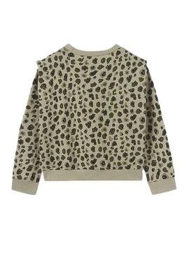 Pull Mayoral Printed Léopard Vert Fille