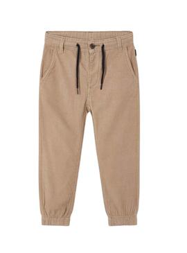 Pantalon Mayoral Velours côtelé Skater Fit Beige Garçon