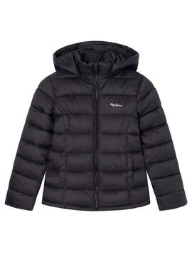 Veste Matelassé Pepe Jeans Simone Noire Fille