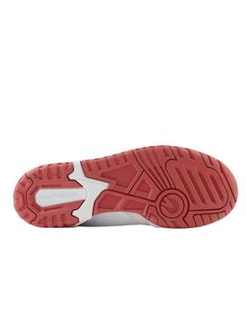Baskets New Balance 550 Blanc Rouge Enfants