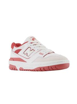 Baskets New Balance 550 Blanc Rouge Enfants