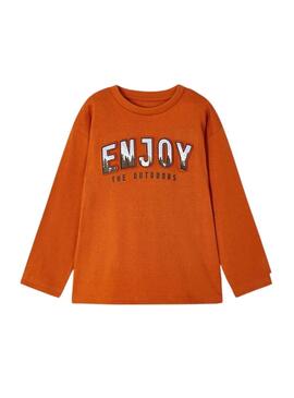 T-Shirt Mayoral En relief Orange pour Garçon