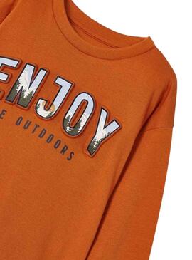 T-Shirt Mayoral En relief Orange pour Garçon