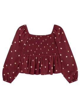 Top Pepe Jeans Sayuri Bordeaux pour Fille