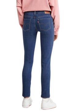 Pantalon Jeans Levis 711 Skinny Bleu pour Femme