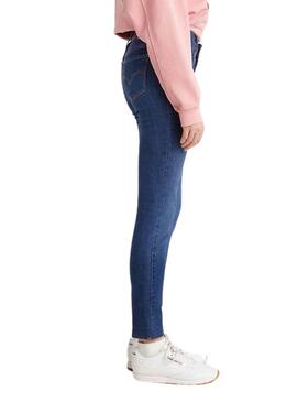 Pantalon Jeans Levis 711 Skinny Bleu pour Femme