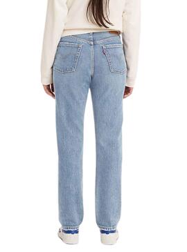 Pantalon Jeans Levis 501 Bleu Claro Femme