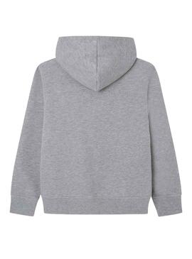 Sweat Pepe Jeans Nolan Zip Gris pour Garçon