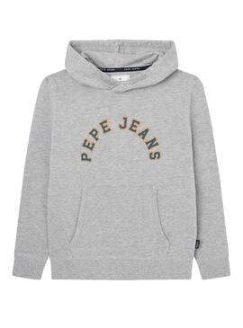 Sweat Pepe Jeans Nate Gris pour Garçon