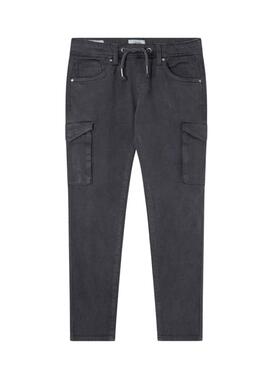 Pantalon Pepe Jeans Chase Cargo Noire pour Garçon