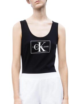 T-Shirt Calvin Klein Jeans Otline Black Femme 