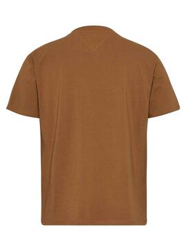 T-Shirt Tommy Jeans Linear Kaki pour Homme