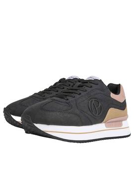 Baskets Pepe Jeans Rusper Minimale Noire Femme
