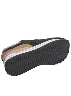 Baskets Pepe Jeans Rusper Minimale Noire Femme