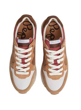 Baskets Pepe Jeans Rusper Queen Brun Femme