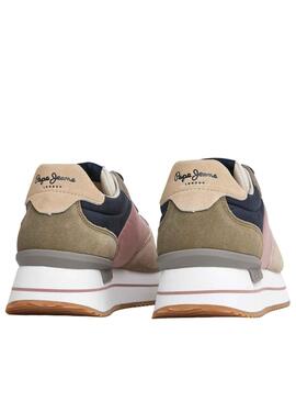 Baskets Pepe Jeans Rusper Queen Rose pour Femme
