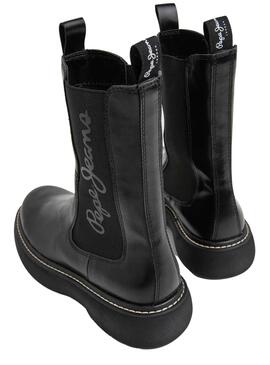 Bootss Pepe Jeans Yoko Noire pour Femme