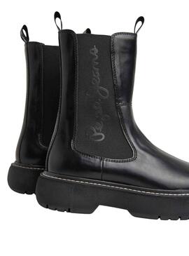 Bootss Pepe Jeans Yoko Noire pour Femme