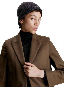 Chapeau Calvin Klein Essential Knit Noire pour Femme