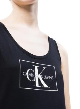 T-Shirt Calvin Klein Jeans Otline Black Femme 