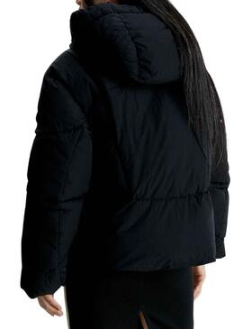 Veste Calvin Klein Plumes Corta Noire Femme