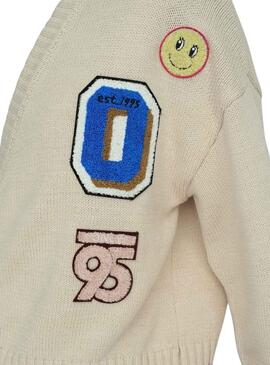 Cardigan Only Cheer Loose Beige pour Femme